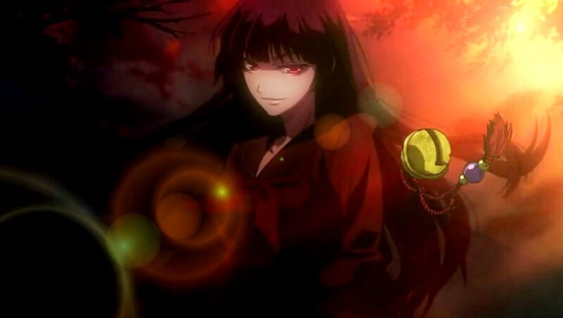 Anime Character with Red Eyes — Dramatic, Sunset, Red Eyes
