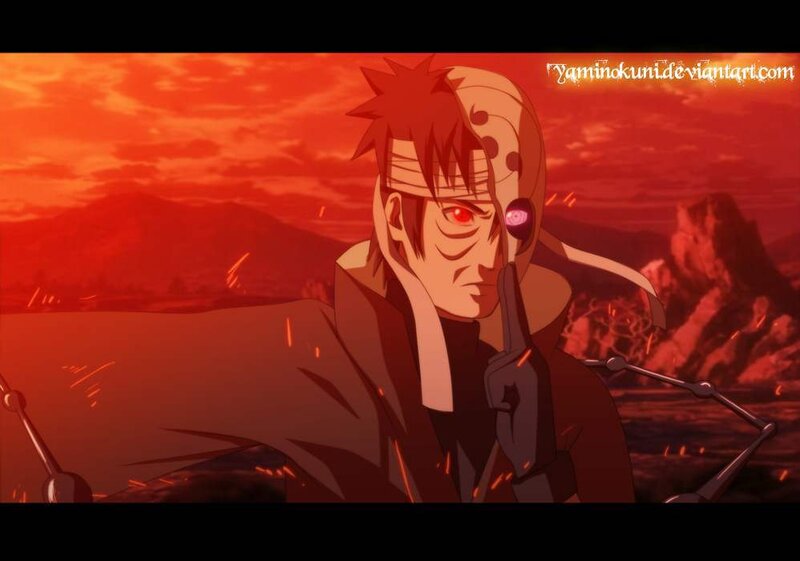 Anime Character with Red Eyes — Dramatic, Sunset