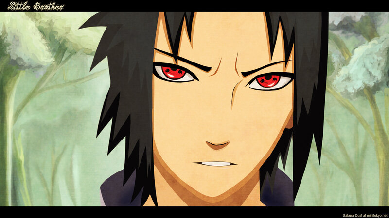 Anime Character with Red Eyes — Green, Serious