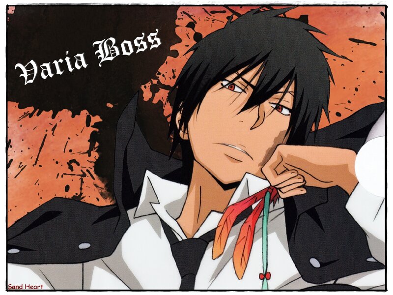 Anime Character with Red Eyes — Orange, Dramatic, Manga