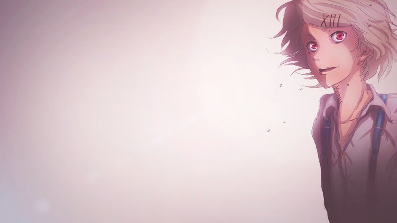 Anime Character with Red Eyes — Pink, Dramatic, Manga
