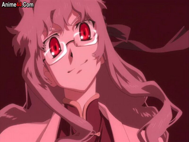 Anime Character with Red Eyes — Pink