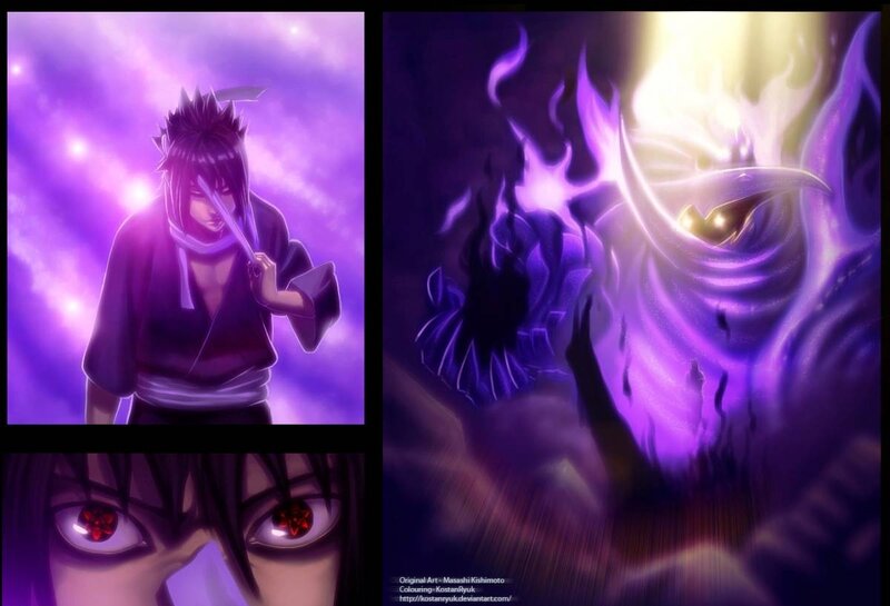 Anime Character with Red Eyes — Purple, Dramatic, Digital Art