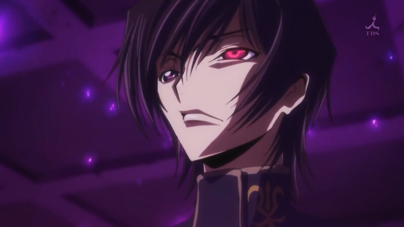 Anime Character with Red Eyes — Purple, Dramatic, Night, Purple Lighting