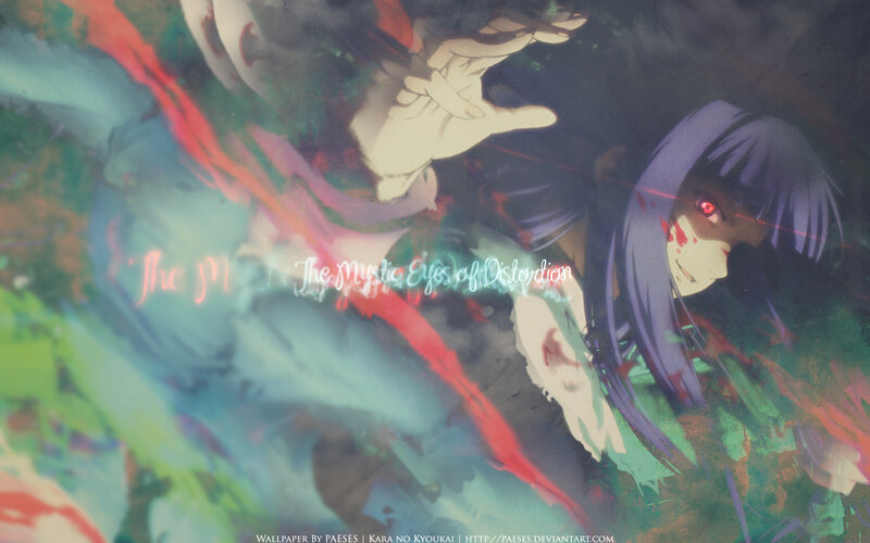 Anime Character with Red Eyes — Purple