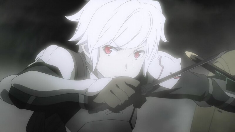 Anime Character with Red Eyes — White, Dramatic, Sword