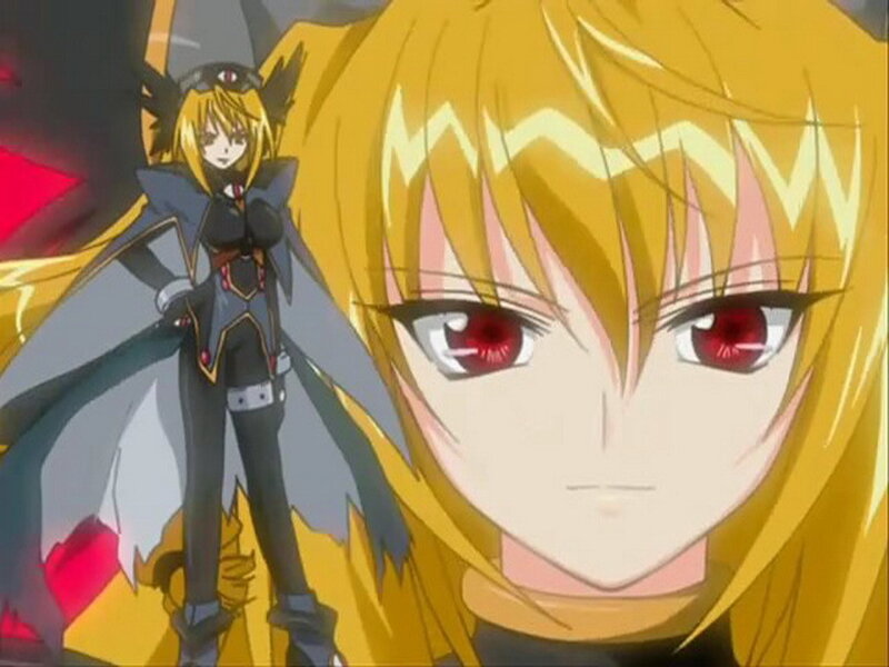 Anime Character with Red Eyes — Yellow