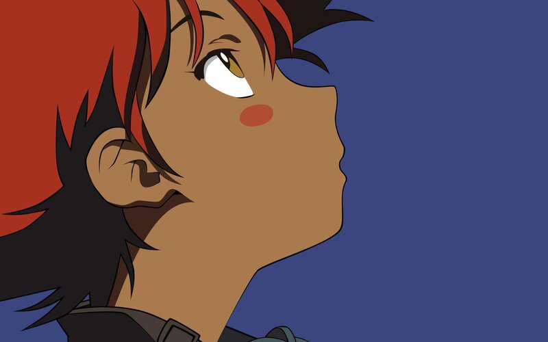 anime character with red hair