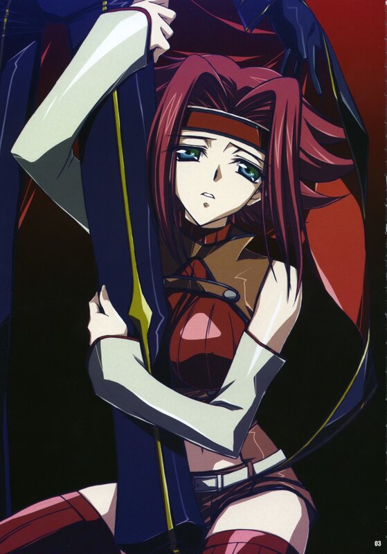 anime character with red hair