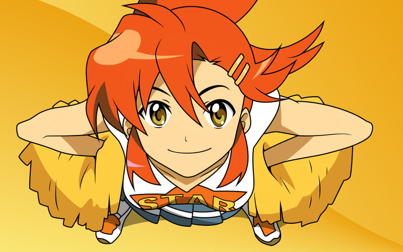anime character with red hair
