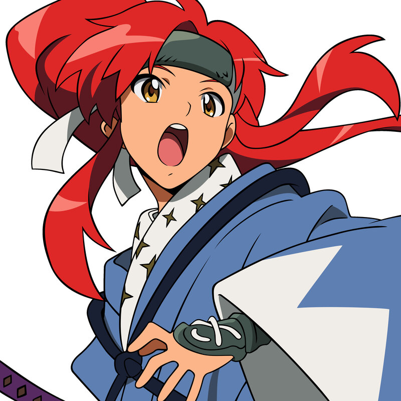 anime character with red hair