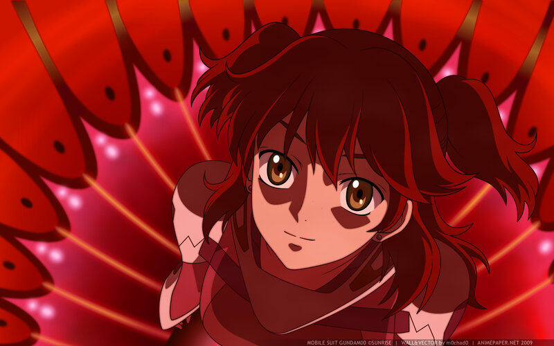 Anime character with red hair