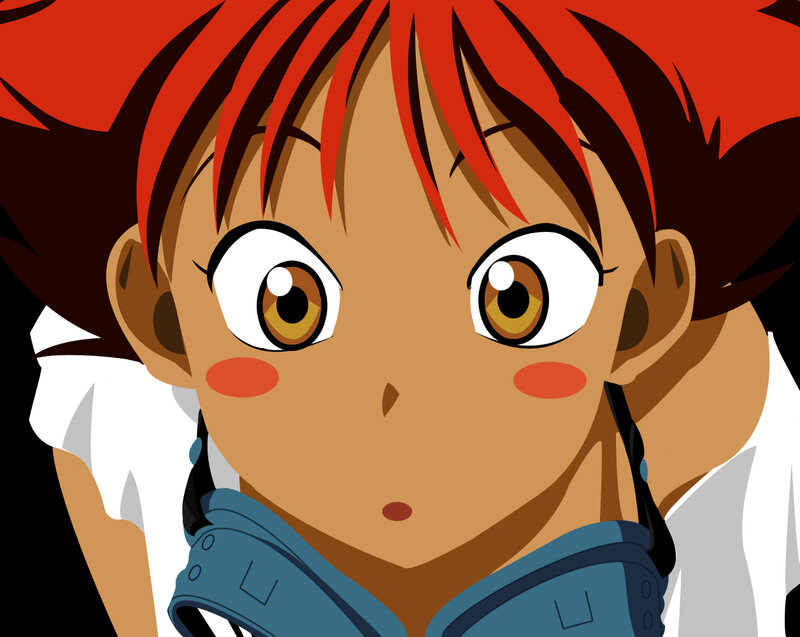 anime character with red hair