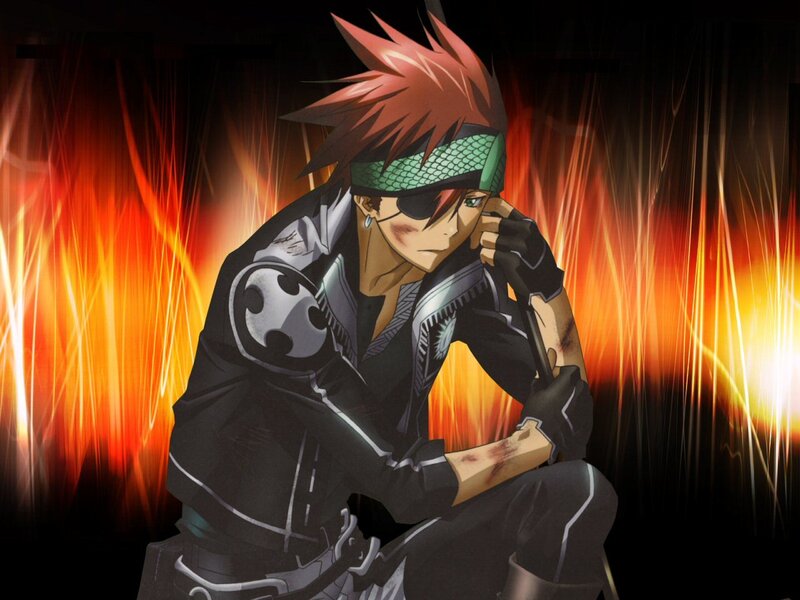 Anime character with red hair