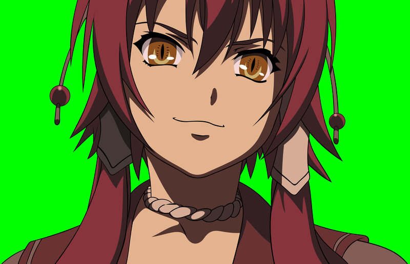 anime character with red hair