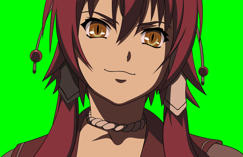 anime character with red hair