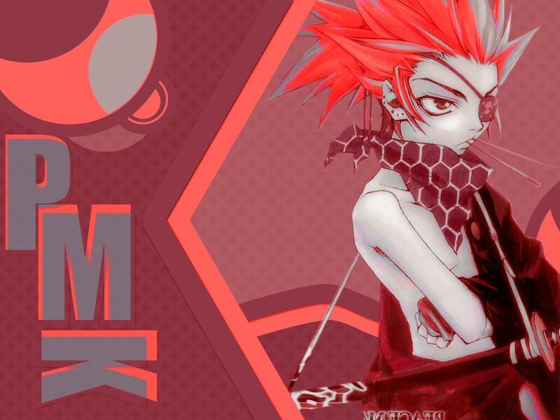 Anime character with red hair