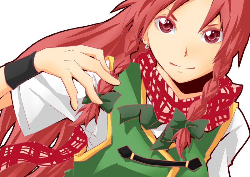 anime character with red hair