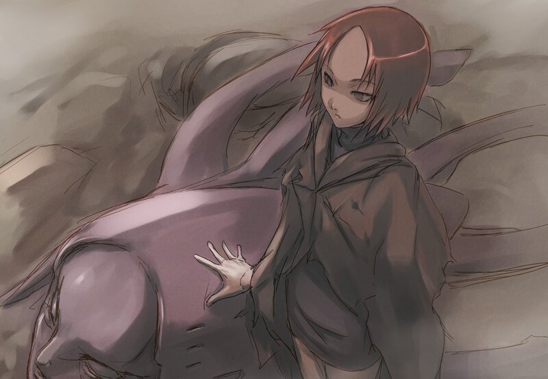 anime character with red hair