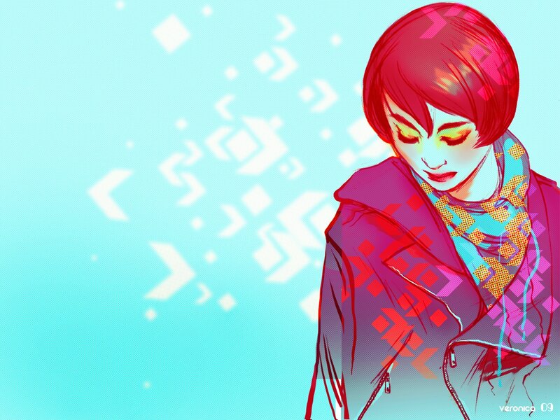 anime character with red hair