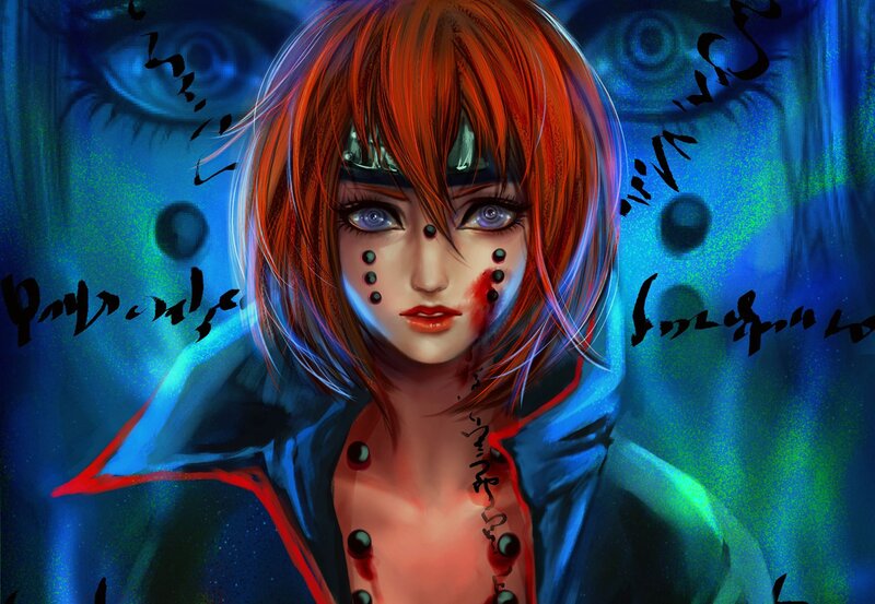 anime character with red hair