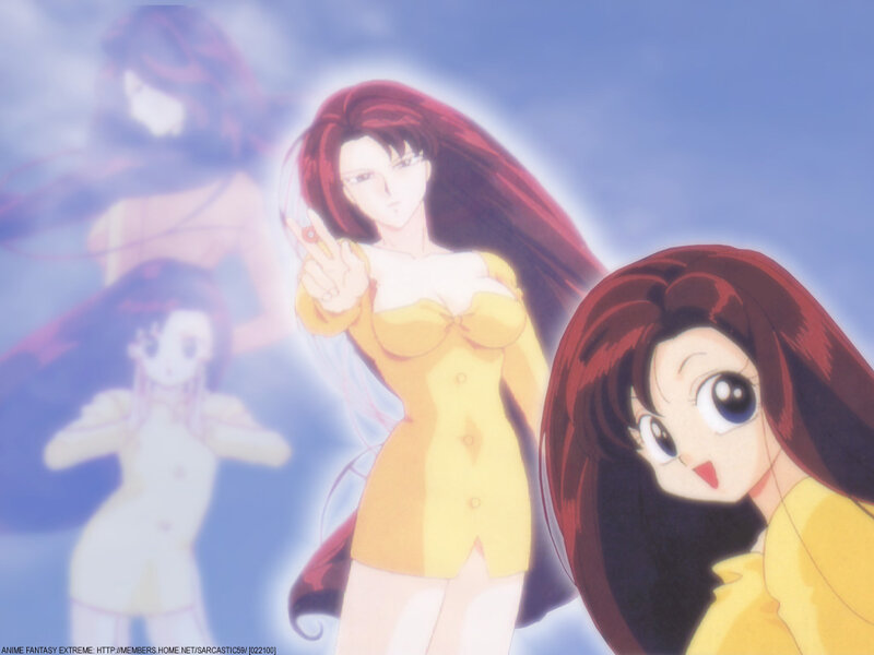 Anime character with red hair