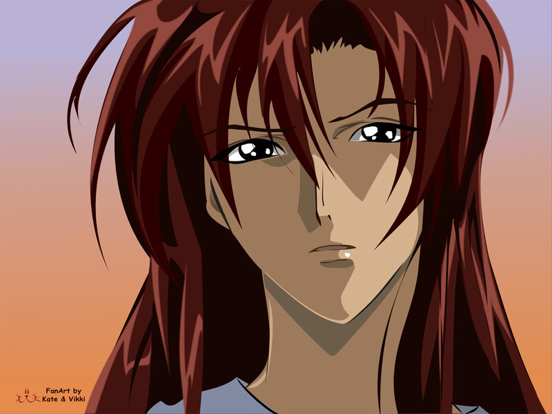 anime character with red hair