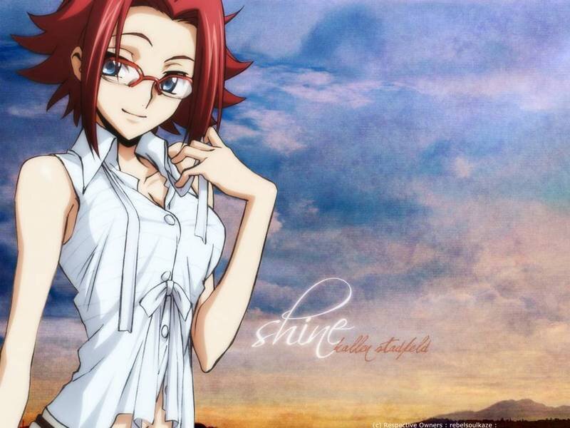 Anime character with red hair