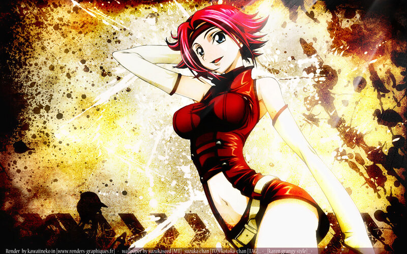 Anime character with red hair