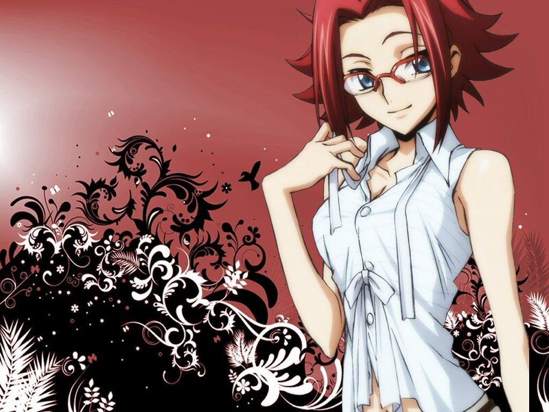 anime character with red hair