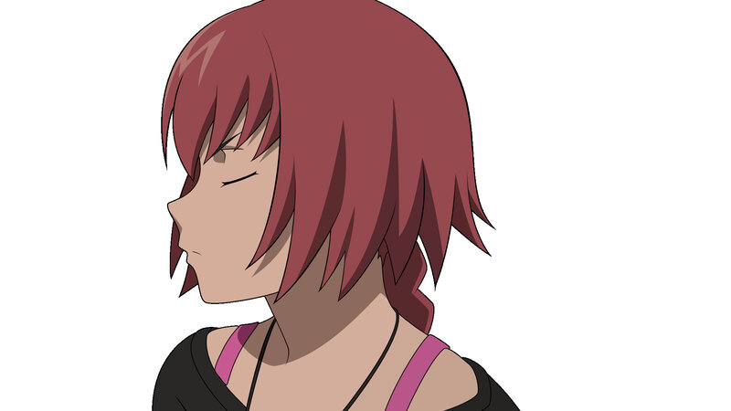 anime character with red hair