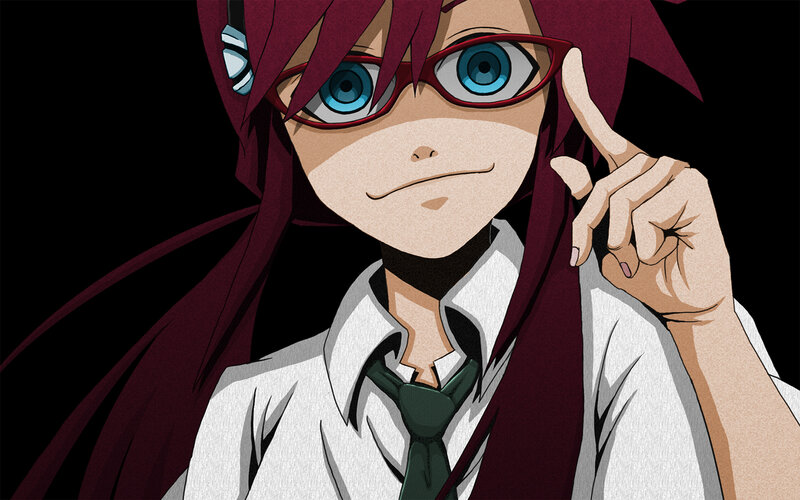 anime character with red hair