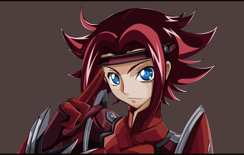 anime character with red hair