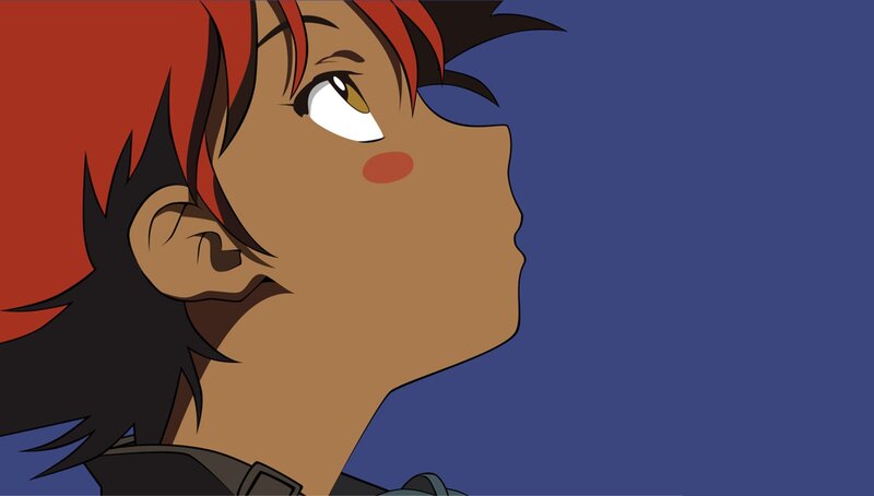 anime character with red hair