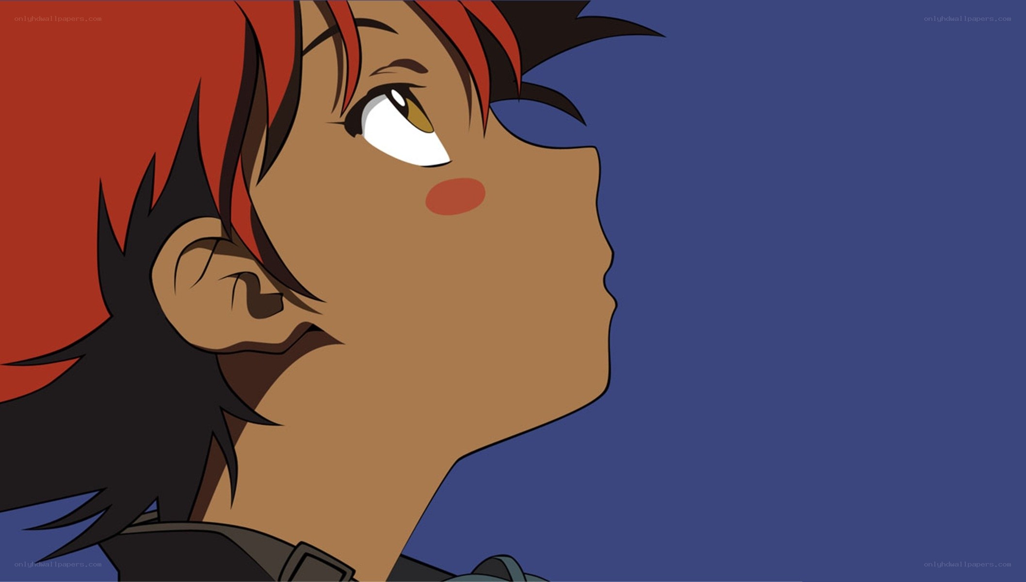 anime character with red hair