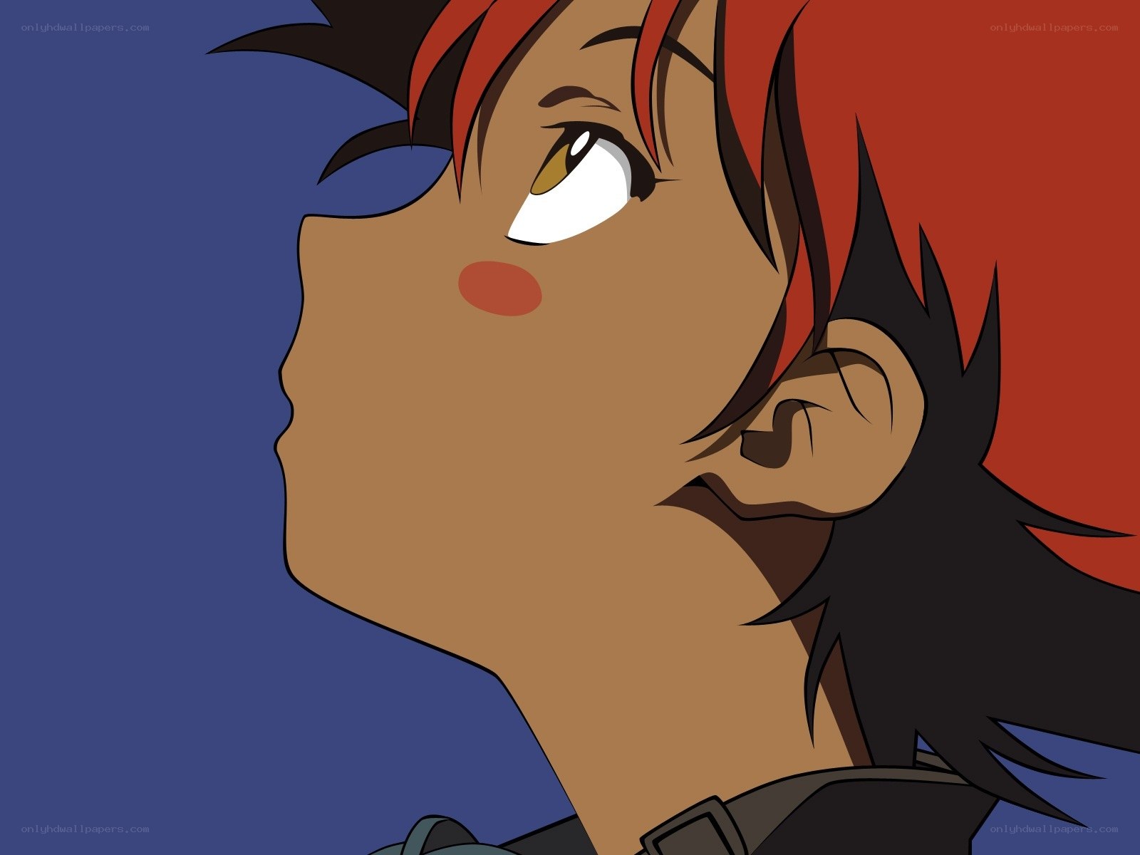 anime character with red hair