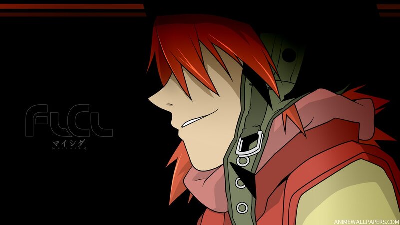 Anime Character with Red Hair — Black, Dramatic, Red Hair