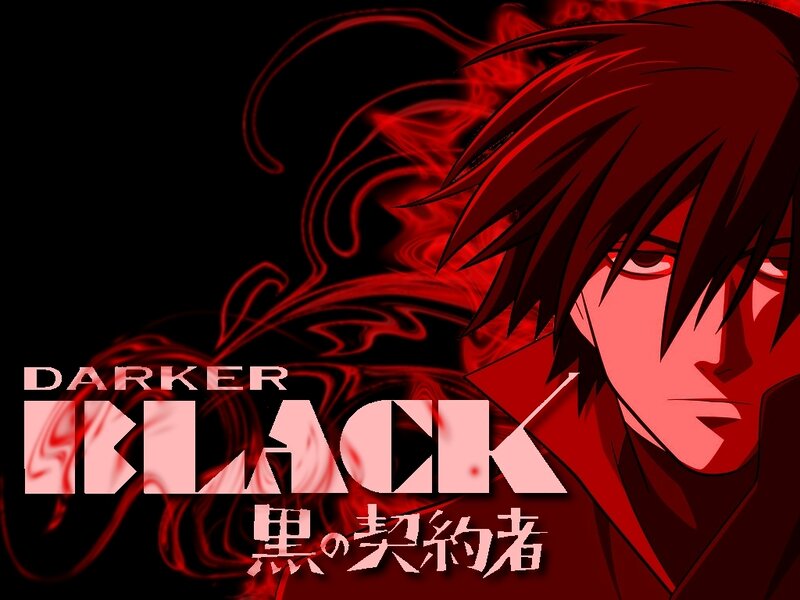 Anime Character with Red Hair — Black, Dramatic