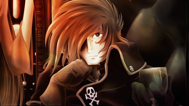Anime Character with Red Hair — Brown, Dramatic, Digital Art