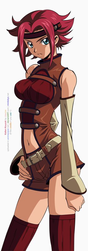 Anime Character with Red Hair — Confident