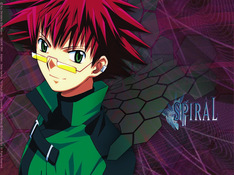 Anime Character with Red Hair — Dramatic, Glasses