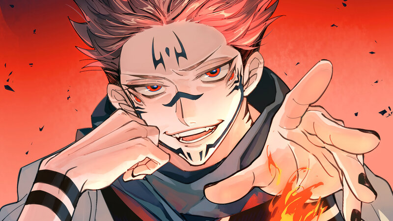 Anime Character with Red Hair — Dramatic, Intense, Manga
