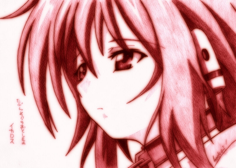Anime Character with Red Hair — Dramatic, Manga, Eyes