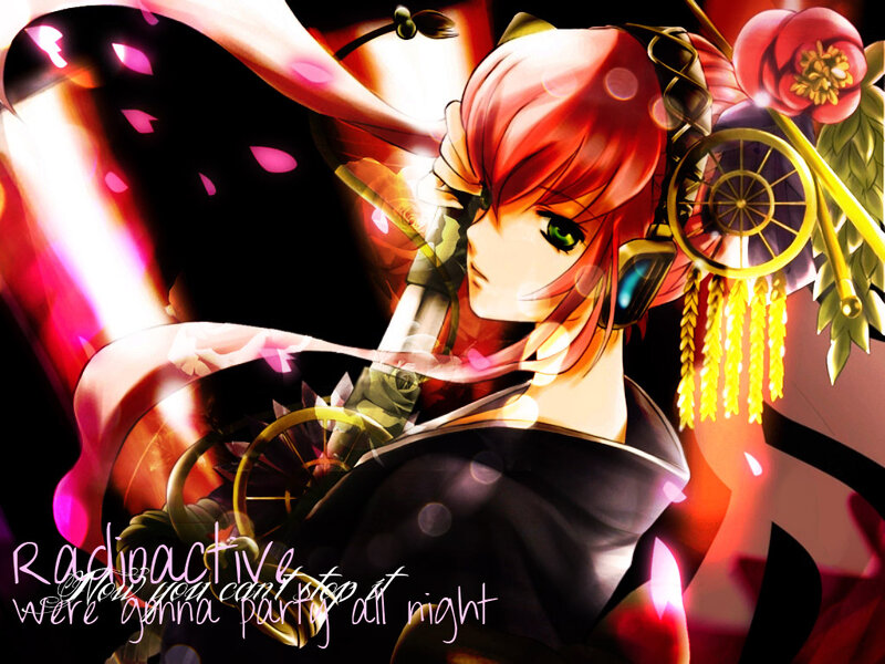 Anime Character with Red Hair — Dramatic, Night, Digital Art