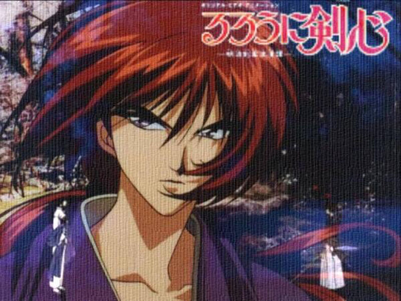 Anime Character with Red Hair — Dramatic, Night, Sword