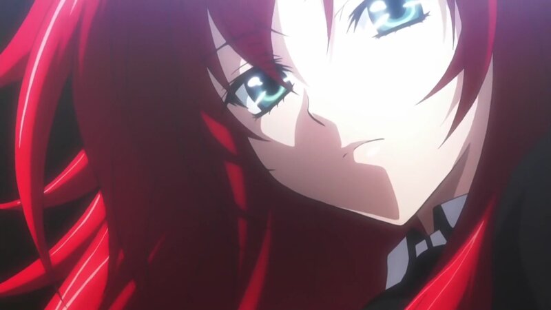 Anime Character with Red Hair — Dramatic, Red Hair, Blue Eyes