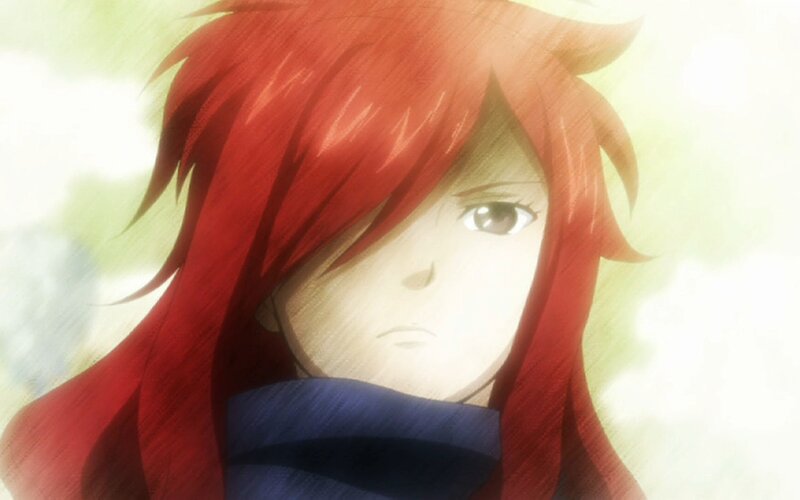 Anime Character with Red Hair — Dramatic, Red Hair