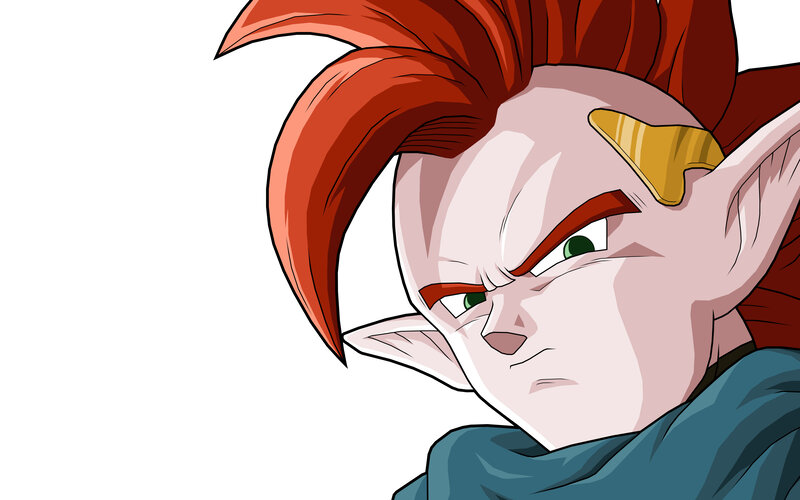 Anime Character with Red Hair — Intense, Manga, Red Hair
