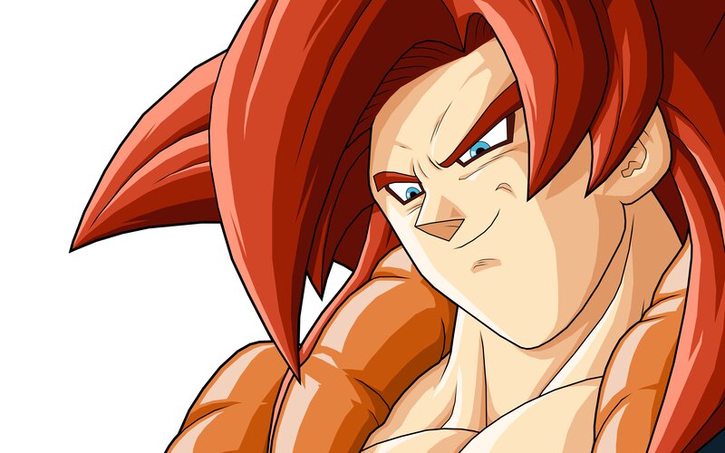Anime Character with Red Hair — Intense, Manga