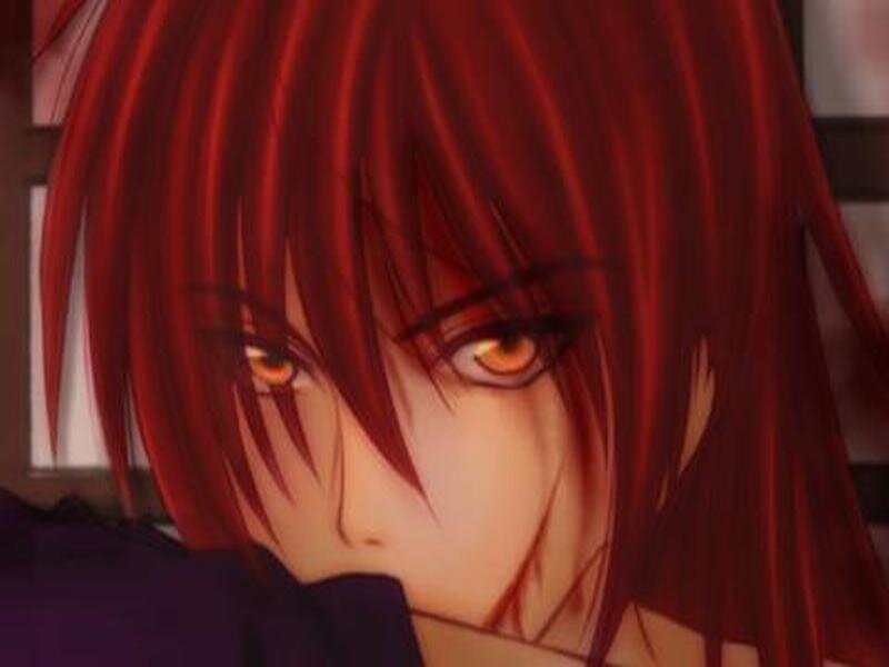 Anime Character with Red Hair — Intense